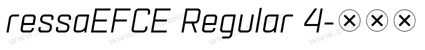 ressaEFCE Regular 4字体转换